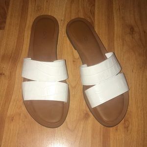 White sandals